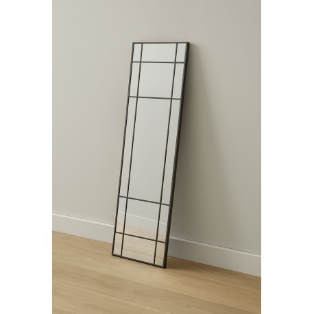 Lake New Yorker spejl - 193x67cm - Sort