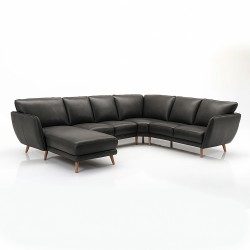 Liam Læderhjørnesofa - Venstrevendt