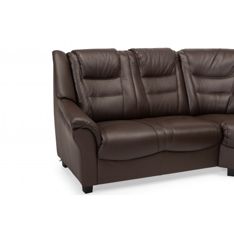 Strib LæderHjørnesofa