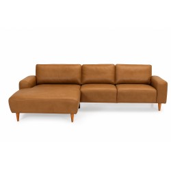 Almind læder chaiselongsofa venstrevendt