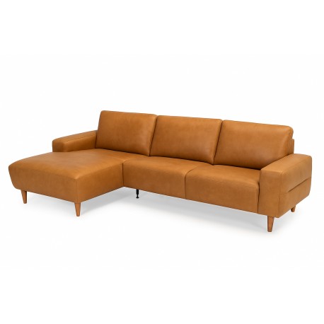 Almind læder chaiselongsofa venstrevendt
