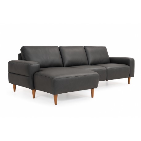 Almind læder chaiselongsofa venstrevendt