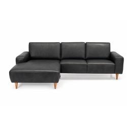 Almind læder chaiselongsofa venstrevendt