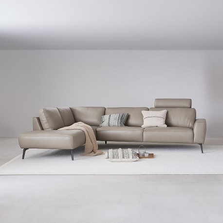 Copenhagen læderhjørnesofa - Venstrevendt