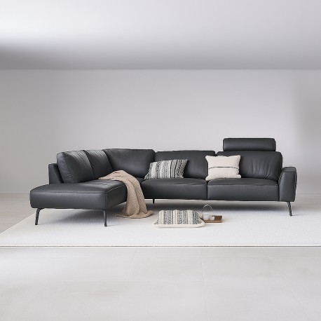 Copenhagen LæderHjørnesofa - Venstrevendt