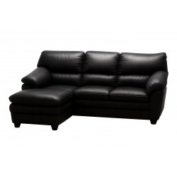 Tilst læder chaiselongsofa- Venstrevendt