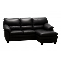 Tilst læder chaiselongsofa- Højrevendt