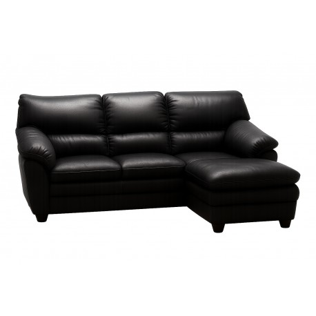Tilst læder chaiselongsofa- Højrevendt