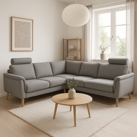 Ballerup Hjørnesofa - Stof