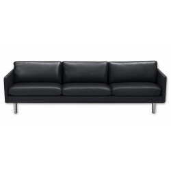 Glostrup 3 pers lædersofa
