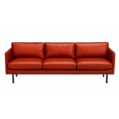 Glostrup 3 pers lædersofa