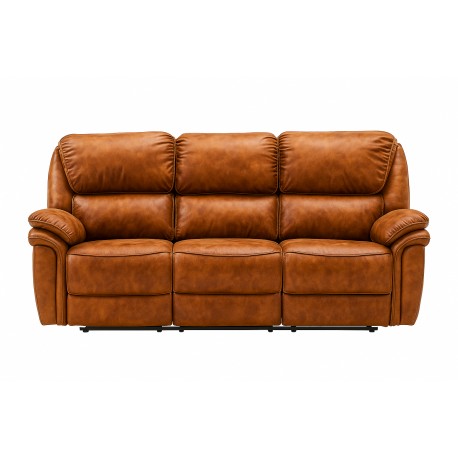 Saranda Recliner Sofa - Brun Microfiber Stof