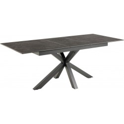 Heaven Spisebord Sort keramik 168cm kan udvides til 210 cm