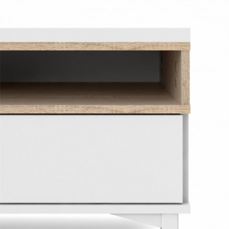 Gotland tv-bord - Hvid/Eg