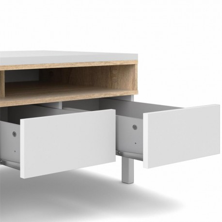 Gotland tv-bord - Hvid/Eg