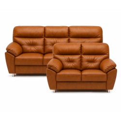Dalby 3 pers lædersofa
