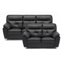 Dalby 3 pers lædersofa