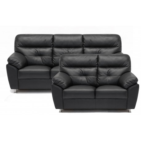 Dalby 3 pers lædersofa