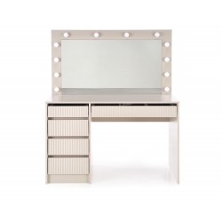 Hollywood XL Sminkebord med spejl - Beige