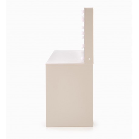 Hollywood XL Sminkebord med spejl - Beige