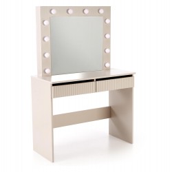HOLLYWOOD - Sminkebord med spejl - Beige