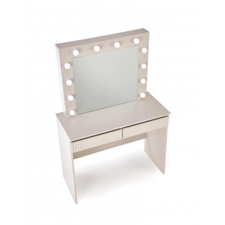 HOLLYWOOD - Sminkebord med spejl - Beige