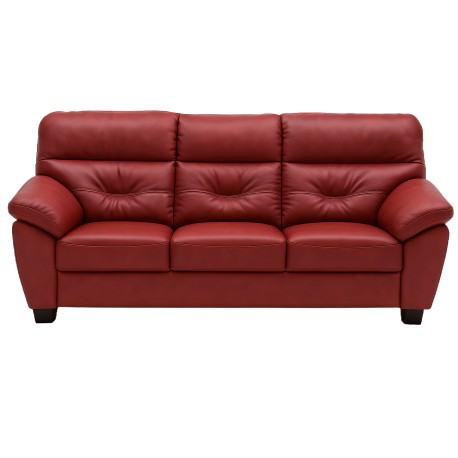 Dalby 3 pers lædersofa
