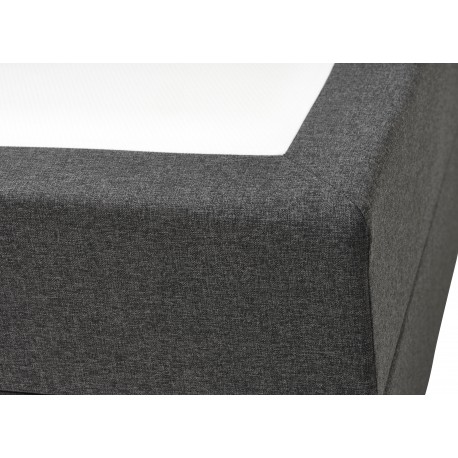 SPACE 7-Zonet 160x200 cm Boksmadras seng med opbevaring Mørkegrå