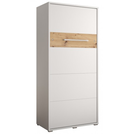 Skabsseng 90x200 cm – Nordica i Hvid med LED