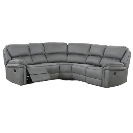 Saranda hjørnesofa med 2 x Recliner - Grå
