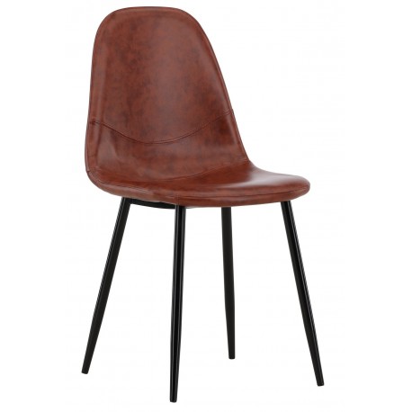 Polar Spisebordsstol - Cognac Pu læder