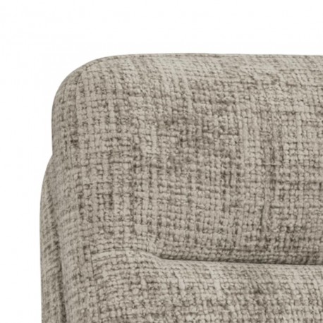 Roger spisebordsstol med armlæn – Juto stof grå (85) på sort drejestel