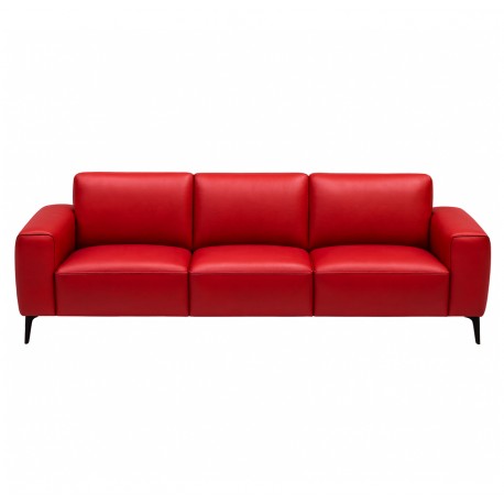 Assens Rød Lædersofa