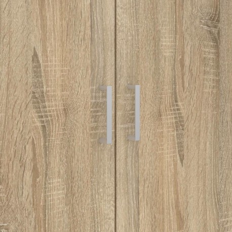 Bolmen garderobeskab 115 cm 3 låger - Eg