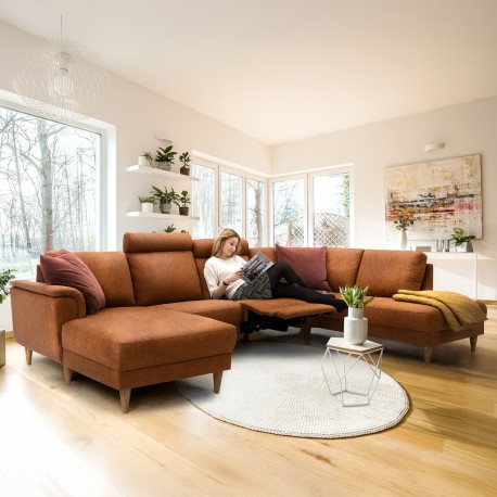 Ballerup Hjørnesofa med chaiselong stof - Venstrevendt