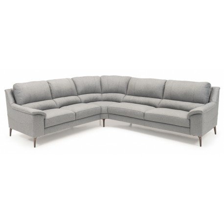 Agedrup Hjørnelædersofa - Stof