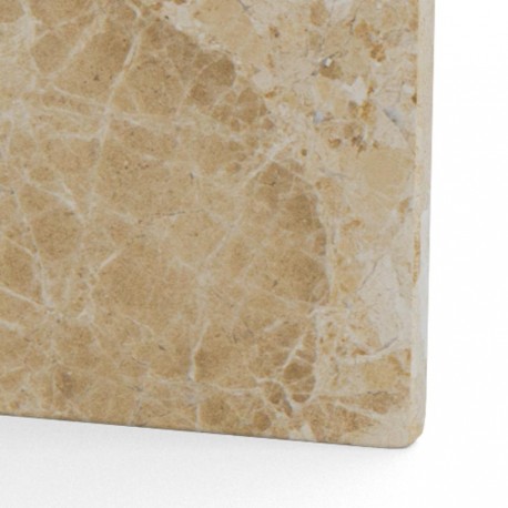 VegaStone Marmor sofabord | Latte lakeret marmor | 90x90 cm