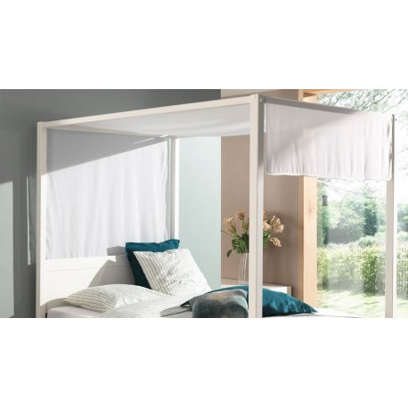 Himmelsseng tekstilsæt – hvid – Pino 140 cm