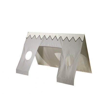 Sengestof til tipi – beige tekstilsæt til Tipi-seng