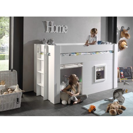 Sengetæppe/forhæng til halvhøj seng – Noah Tekstil, beige