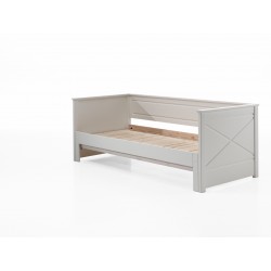 Seng med udtræk 90 x 200 cm – Scott, hvid