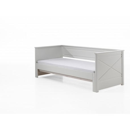 Seng med udtræk 90 x 200 cm – Scott, hvid