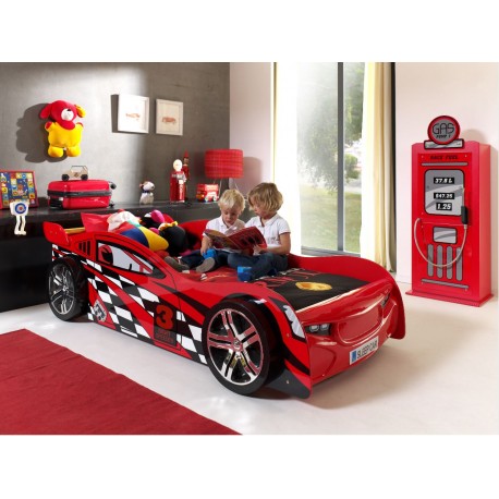 Børneseng bil 90 x 200 cm – rød Night Speeder