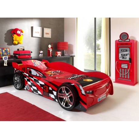 Børneseng bil 90 x 200 cm – rød Night Speeder