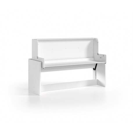 Seng med skrivebord Denver 90 x 200 cm – hvid