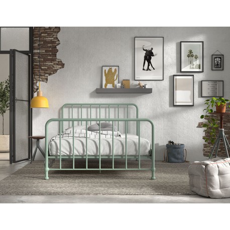 Sengeramme metal 140 x 200 – Bronxx, olivengrøn