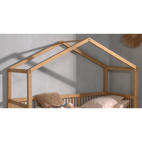 Seng med hustag Forrest Oak 90 x 200 cm – eg