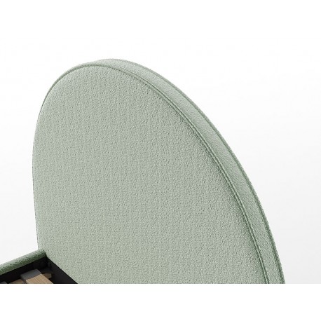 Seng med opbevaring 140 x 200 – Moon bouclé, grøn