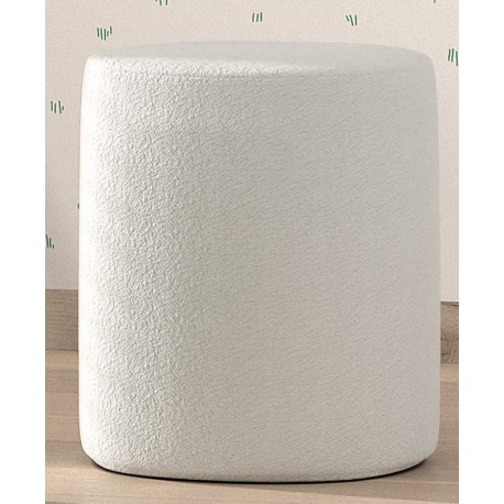 Seng med opbevaring 90 × 200 cm – Moon, hvid bouclé