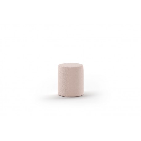 Seng med opbevaring 140 x 200 – Moon, lyserød bouclé